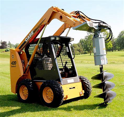 cat skid steer auger|auger attachment for skid steer.